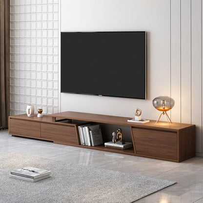 Extendable TV Stand, Walnut Media Console