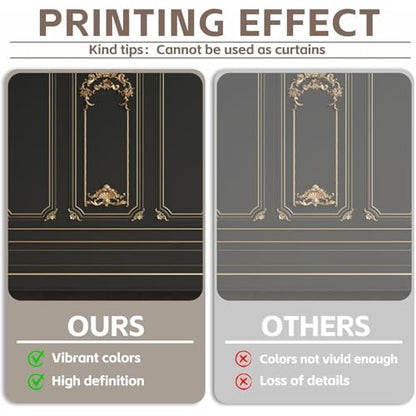 Great 20s Backdrop 20x10ft Vinyl Roaring 1920s Party Photography Background Luxury Black Gold Masquerade Wall Art Decor Dance Prom Photo Props - size: 20x10ft