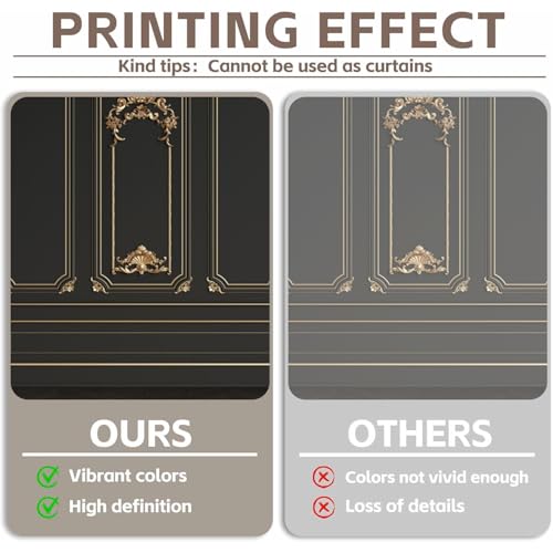 Great 20s Backdrop 8x4ft Vinyl Roaring 1920s Party Photography Background Luxury Black Gold Masquerade Wall Art Decor Dance Prom Photo Props - size: 8x4ft