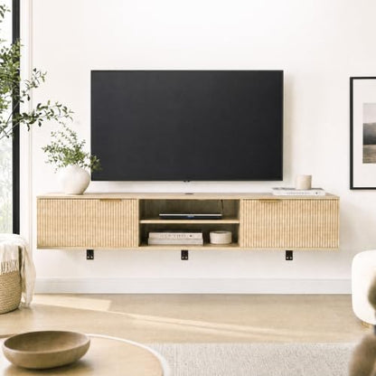 70" Floating TV Stand, Wall Mounted for TVs Up to 80"