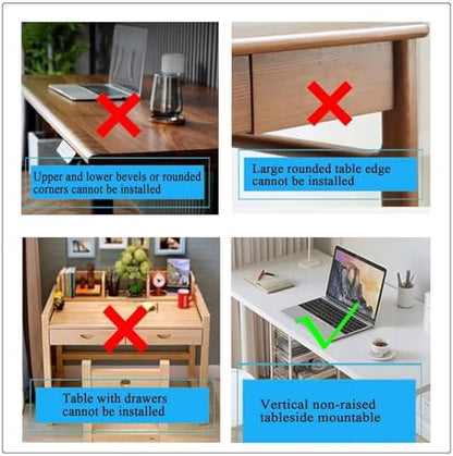 Ergonomic Wooden Keyboard Drawer Tray With Sliding Rails, Under Desk Pull-Out Keyboard Shelf, No Drill Installation(Red,55 * 30Cm)