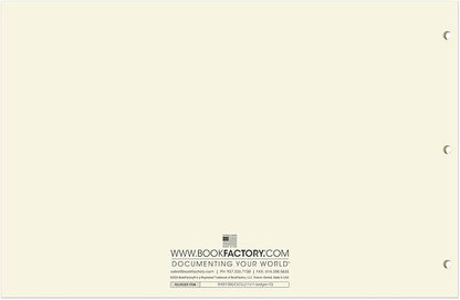 BookFactory Ledger Sheets/Large 10 Column Accounting Ledger Columnar (Ten Columns) Loose Leaf Paper - 17'' x 11'', 50 Pages, Loose Leaf, 3 Hole Punched (Made in USA)