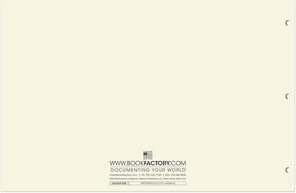 BookFactory Ledger Sheets/Large 6 Column Accounting Ledger Columnar (Six Columns) Loose Leaf Paper - 17'' x 11'', 50 Pages, Loose Leaf, 3 Hole Punched (Made in USA)