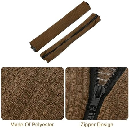uxcell 4pcs Office Chair Arm Covers, Office Chair Armrest Covers Stretchable Computer Chair Arm Covers Protectors for Office Gaming Chair, Brown