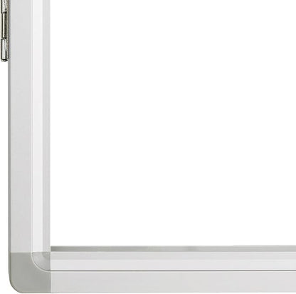 Lockable Magnetic Whiteboard Enclosed Bulletin Board – 36x24 Inch Aluminum Frame Notice Board with Acrylic Door Wall-Mounted Dry Erase Display for Home, Office, School & Lobby