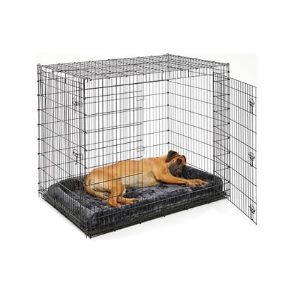Solutions by Midwest 54-Inch Double Door Crate, Giant Breed Dogs, 100+ lbs