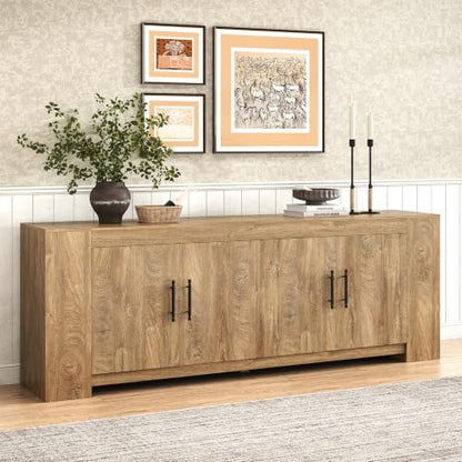 Tall TV Stand with Storage, Long Entertainment Center for 85 Inch TVs