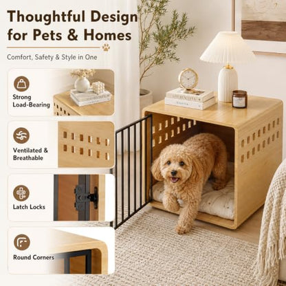 30 Inch Solid Wood Puppy Crates for Small Dogs Crate End Table