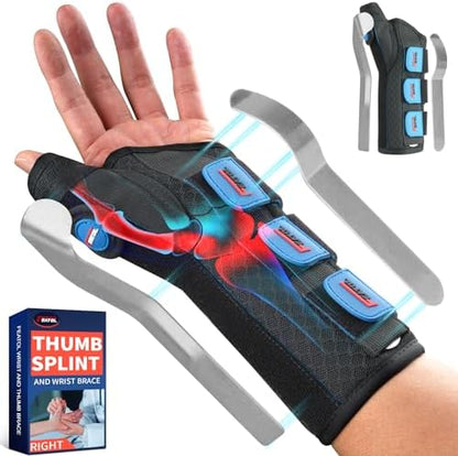 FEATOL Thumb Spica Splint Wrist Brace for De Quervain's & Carpal Tunnel