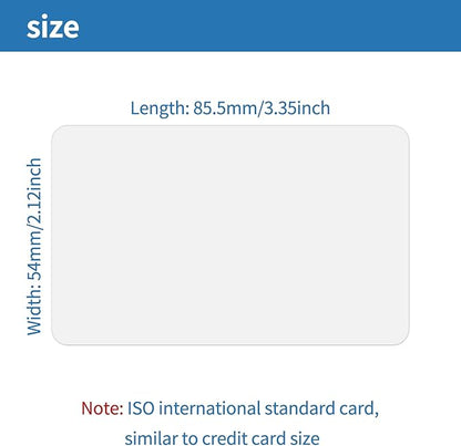 250 Pack - Premium Blank PVC Cards for ID Badge Printers - Premium Quality White CR80 30 Mil (CR8030) by KLMNDUO - Compatible with Most Photo ID Badge Printers(White)