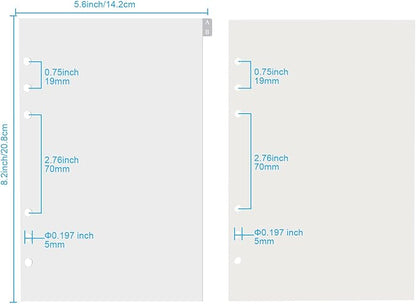 Happyaokeland Address Book Refill Pages 648 Contacts (236 Replacement Pages of Addresses, Birthday, Email) Durable Dividers with Alphabetical Tabs Large Print Refillable Pages Fits A5 6-Ring Binder