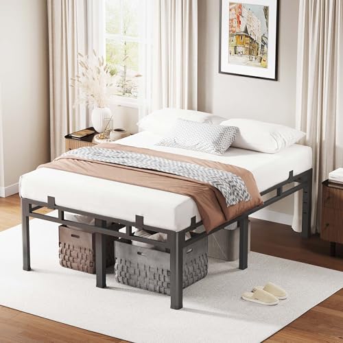 16 Inch King Bed Frame Double Layer 2 in 1 Platform with Round Corner