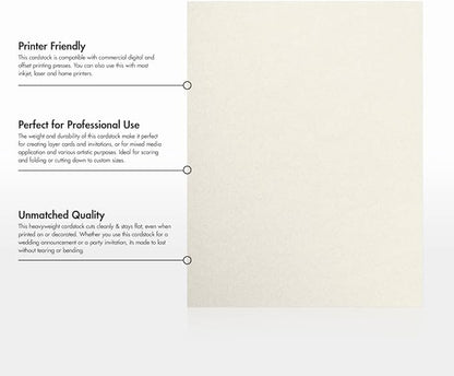 LUXPaper 8.5" x 11" Cardstock | Letter Size | Quartz Metallic | 105lb. Cover (192lb. Text) | 50 Qty