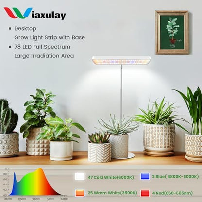 Wiaxulay Grow Lights for Indoor Plants,11in Full Spectrum Plant Light 5V/3A