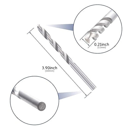 RiaYer 20 Pack 45 Degree Angle Protective Sleeves, Black Cable Railing Corner Protector Sleeve Beveled for 1/8" Wire Rope, T316 Marine Grade Cable Railing Kit with Two Drill Bit for Wood Posts HF039B