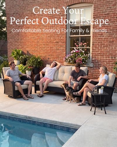 5 Pieces Outdoor Patio Furniture Set