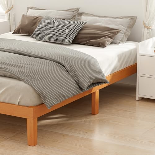 King Size Bed Frames, 12 Inch Height Wood Platform Bed Frame