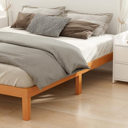 King Size Bed Frames, 12 Inch Height Wood Platform Bed Frame