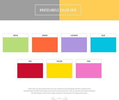 HOUSELABELS 2.25" x 1.25" Pink Address Labels on 1" Core Compatible with Zebra and Rollo Printers, 16 Rolls / 1,000 Labels per Roll