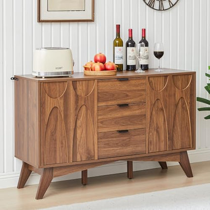 Buffet Cabinet with Storage, 47.2" Storage Cabinet with 3 Drawers