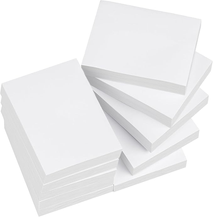 White Sticky Notes 1.5 x 2 in,10 Pads Small Self-Stick Notes,100 Sheets/Pad Super Sticky Note Pads, 1000 Sheets in Total Memo Pads,Mini Self-Adhesive Notes for Office,School,Home Meeting Supplies