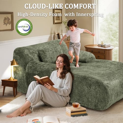 66 Inches Oversized Chaise Lounge Indoor with Lumbar Pillow