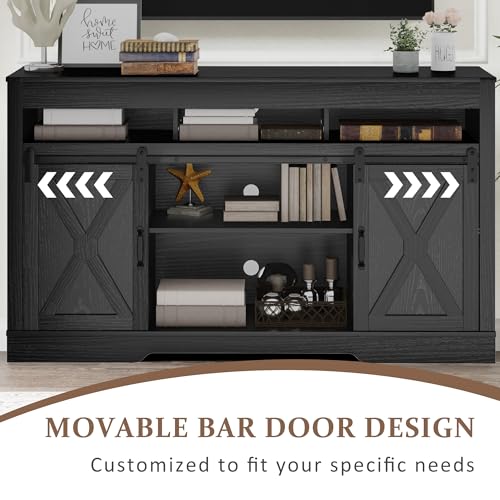 Farmhouse TV Stand for 65+ Inch TV