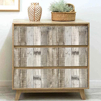 Livebor Light Gray Wood Contact Paper Peel and Stick Wallpaper 17.7”x 236.2” Wood Wallpaper Peel and Stick Shiplap Contact Paper Wood Plank Self Adhesive Wallpaper Distressed Wood Wall Paper - color: Light Gray, size: 17.7" x 236.2"