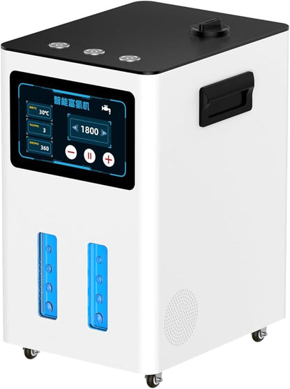 Hydrogen Machine for Inhalation, SPE PEM Technology, 99.99% High Purity Brown Gas Inhaler, HO-Separated, Hydrogen Water Generator White 3000ml/min