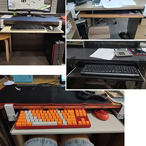 Corner Cabinet Pull Out Organizer Soft Close Swing Organizer Lazy Slide Kitchen Organizers and Storage with Close Heavy Duty Adjustable Shelf,Ergonomic Adjustable Under-Desk Keyboard Tray -