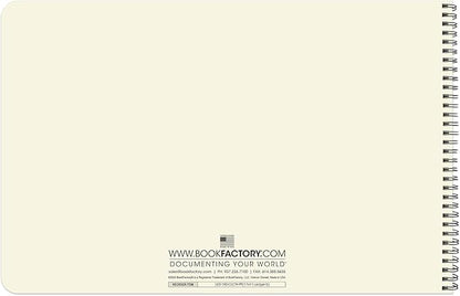BookFactory Accounting Ledger Notebook/Large 5 Column Accounting Ledger Columnar (Five Columns) Log Book - 17'' x 11'', 100 Pages, Wire-O Landscape Format (Made in USA)