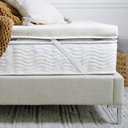 Graphite Memory Foam Mattress Topper, 3" Memory Foam Layer