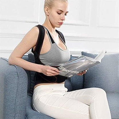 Full Back Posture Corrector for Men & Women, Adjustable Shoulder Lumbar Support Belt Thoracic Kyphosis and Hunchback (Size : Small)