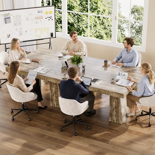 Modern Computer Desk, Large Office Desk with Drawers