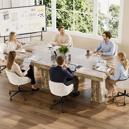 Modern Computer Desk, Large Office Desk with Drawers