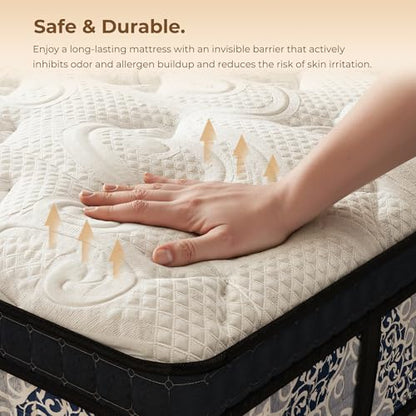 14 Inch Queen Size Mattress in a Box, Cooling Technology, Spring Support