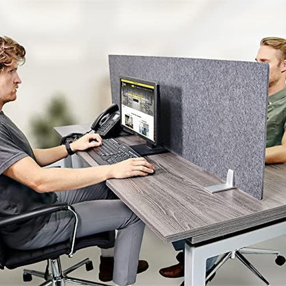 OBEX Free Standing PET Privacy Screen — Compact Desktop Divider
