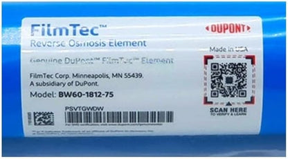 FilmTec, BW60-1812-75 75 gpd TFC Membrane for Undersink Reverse Osmosis (RO) System (Replaces Model TW30-1812-75)
