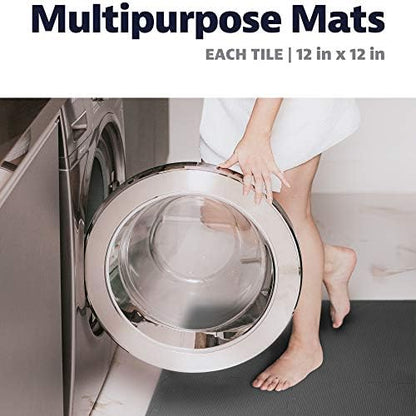 We Sell Mats Interlocking Foam Floor Tiles - 3/8" Thick White 36-Pack