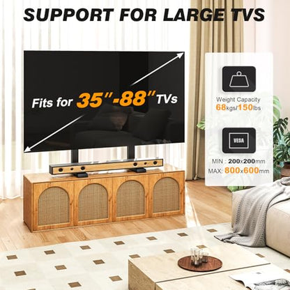 Table Top TV Stand Universal for 35-88 Inch Flat & Curved TVs