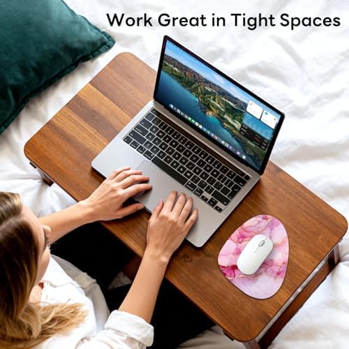 Water Drop Mouse Pad 7.3x8in Non-Slip for Laptop, Leaves