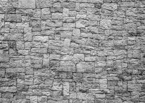 BELECO 8x8ft Fabric Dark Brick Stone Wall Backdrop Gray Rock Stones Texture Old Wall Background Medieval Castle Wall Party Decorations Banner Knight Party Supplies Photoshoot Props - size: 8x8FT