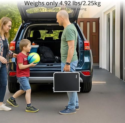 Anbte 2ft Folding Camping Table, 23"x 16" Small Folding Table Portable
