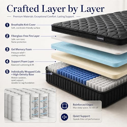 12 inch Queen Size Cooling Hybrid Mattress