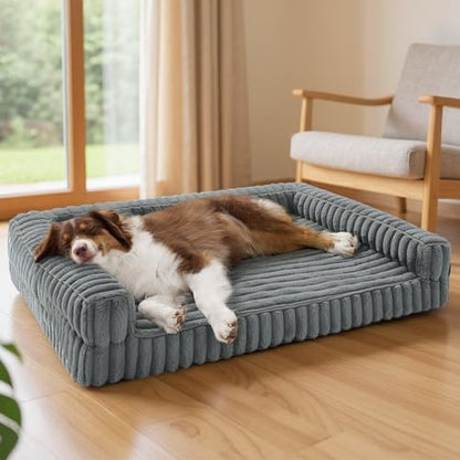 ComfyFleece® Memory Foam Orthopedic Dog Beds Large Sized Dog 35"