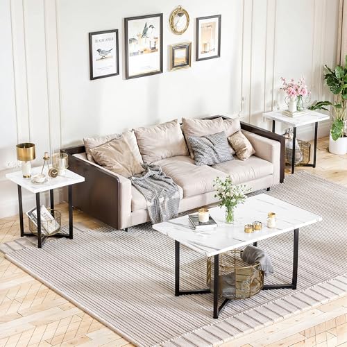 Coffee Table Set Of 3, Coffee Table And End Table Sets For Living Room