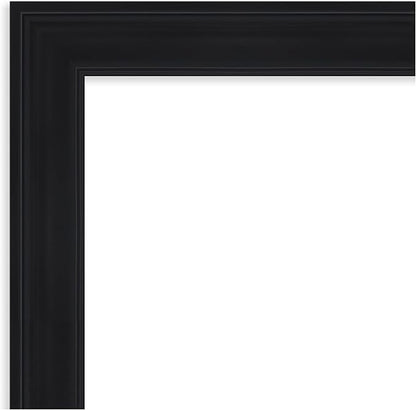 Amanti Art Black Framed Magnetic Board 23x29 Medium Vision Board for use with Magnets, 100% Metal Sheet to Display Items as Office Decor or for Home Organization in mudroom, Kitchen or Kids Room