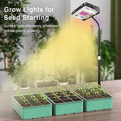 LBW Grow Light for Indoor Plants, Full Spectrum Desk LED Plant Light