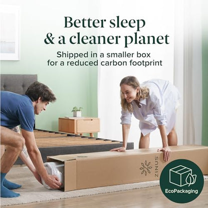 12 Inch Full Foam and Spring Hybrid Mattress, Medium Feel