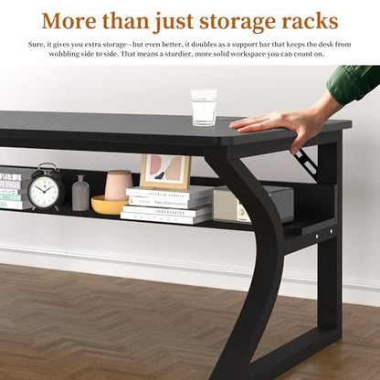 Computer Desk, 55 X 23.6'' Home Office Desks Writing Table
